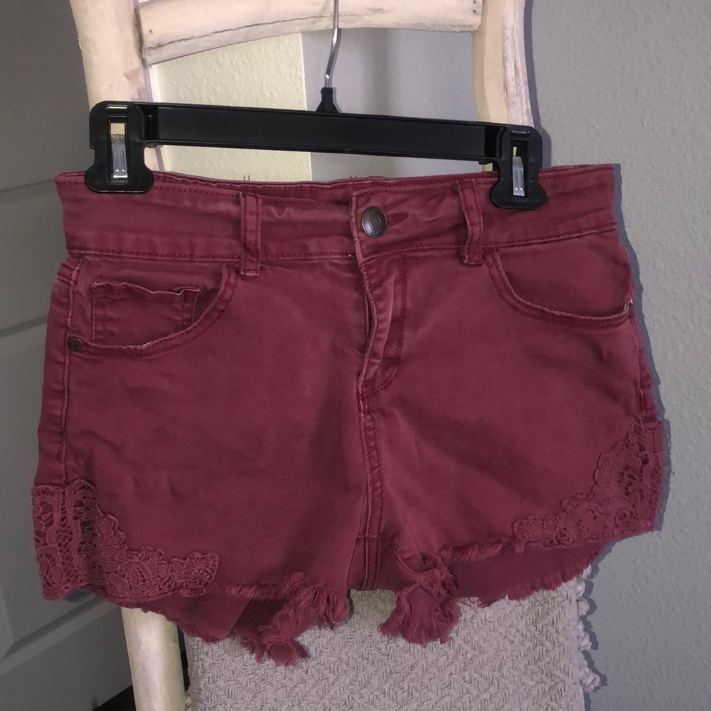 Vanity burgundy shorts women’s size 29